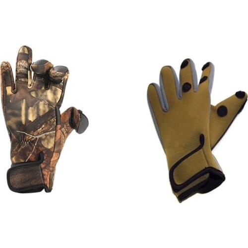 A0NIJIE Fishing Gloves Anti-slip Warmth Touch Screen Hunting Outdoor Sports Cycling Half Thumb Index Middle Finger