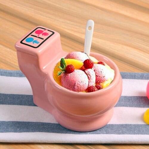 Personalized Ice Cream Snack Cup Creative Toilet Sauce Funny Mug Cafe Dessert Cup Home Decor Tableware Cute Mugs Friends Gifts