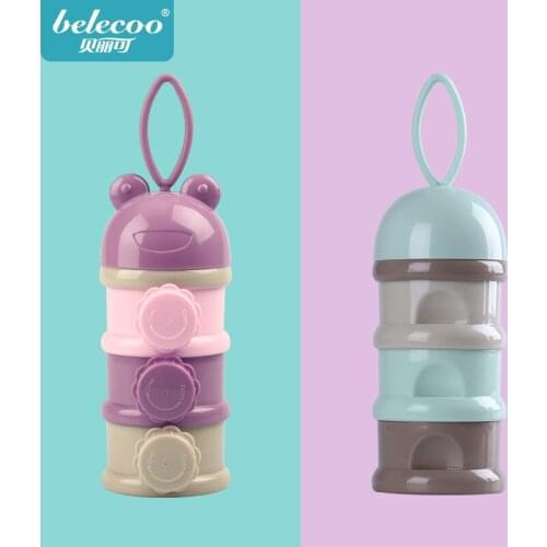 Belle milk powder box baby out of the milk powder portable box sub-package baby milk powder can go out portable large capacity