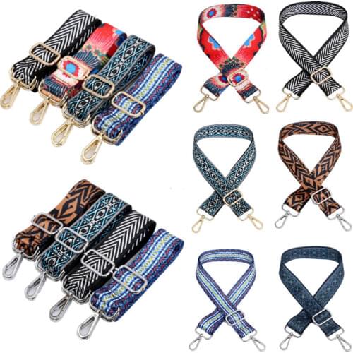Bag Strap For Women Removable DIY Shoulder Rainbow Handbag Accessories Cross Body Messenger Nylon Bag Straps Bags Handle