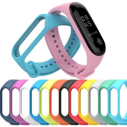 200pcs Bracelet for Xiaomi Mi Band 3 Sport Strap watch Silicone wrist strap For mi band 3 accessories Miband3 Strap