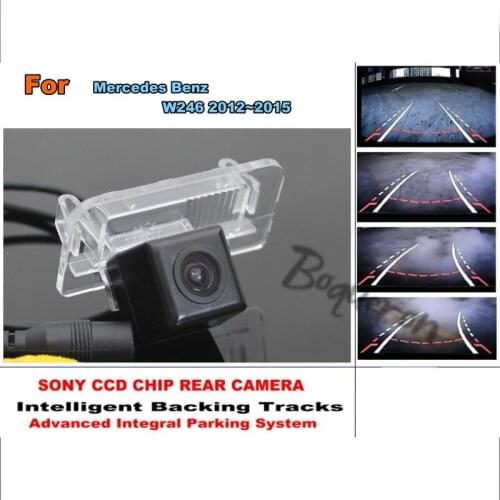 Smart Tracks Chip Camera / For Mercedes Benz B Class W246 2012~2015 HD CCD Intelligent Dynamic Parking Car Rear View Camera