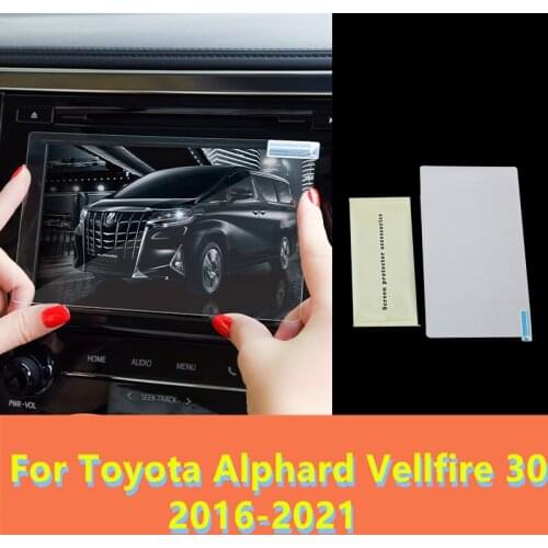 Tempered film special navigation film LCD HD display protective film Auto parts For Toyota Alphard Vellfire 30 2016-2021