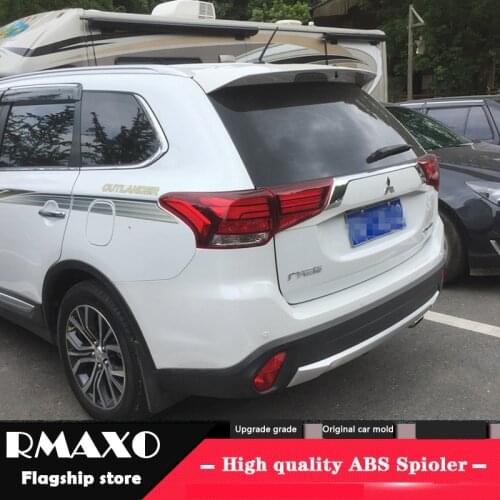 For Mitsubishi outlander Spoiler 2014-2016 High Quality ABS Material Car Rear Wing Primer Color Rear Spoiler