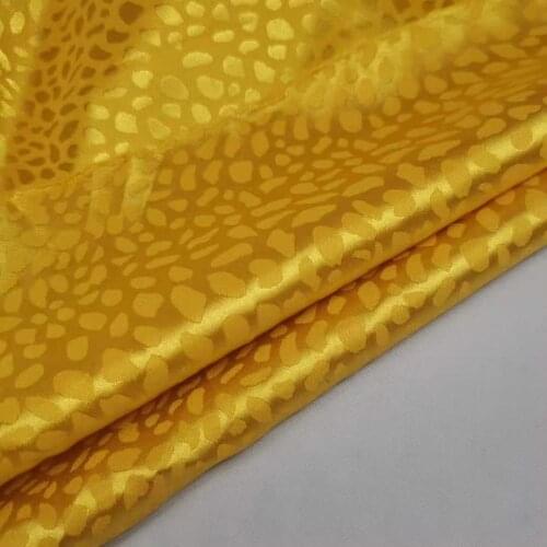 Stretchy Imitation Charmeuse Silk Leopard Jacquard Elastic Dress Pajamas Qualified Fabric