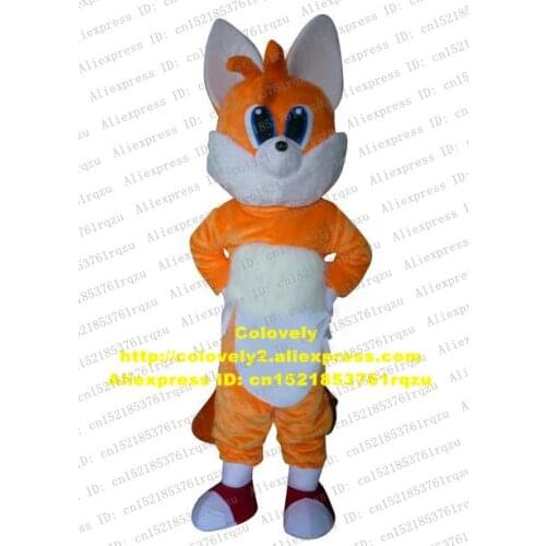 Yellow Fox Mascot Costume Adult Cartoon Character Fancy Outfit Suit Bottom Of The Pants Has Bandage Looks Very Fresh zz4231
