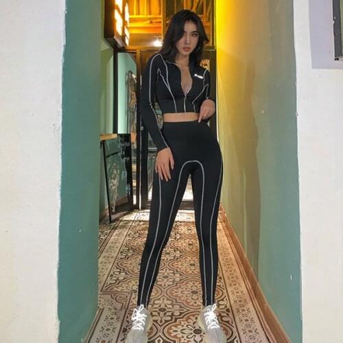 Womens Yoga Clothes Wholesale Fitness Stripe Wet And Sweaty Gym Sports Running Letter Sportswear