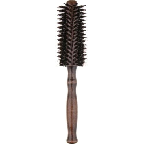Salon Wooden Hairdressing Brush Barrel Hair Massage Round Comb Curly Styling Design