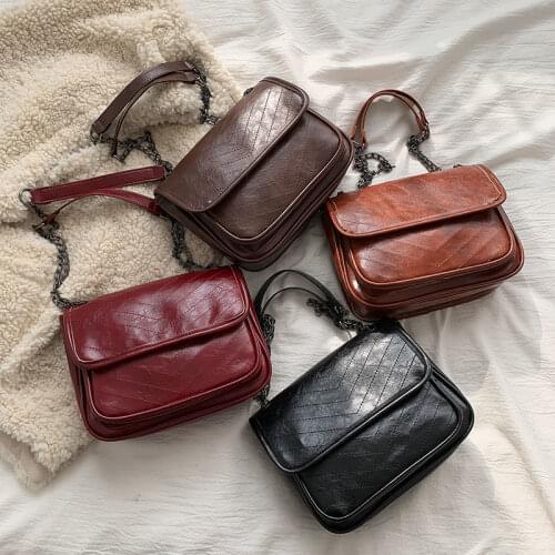 2020 Women Bag Summer Retro PU Crossbody Bag Fashion Shoulder Bag Western Style Purses and Handbags for Women Travel Handbags