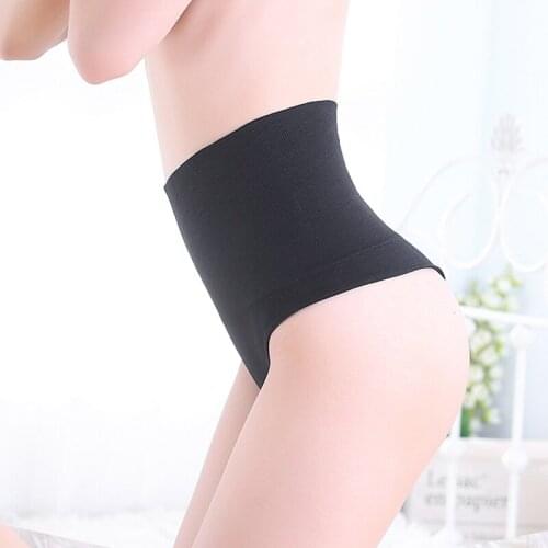Women Shaping Thong High Waist Body Shaper Tummy Control Panties Slimming Underwear Waist Trainer Briefs Butt Lifter Shapewear