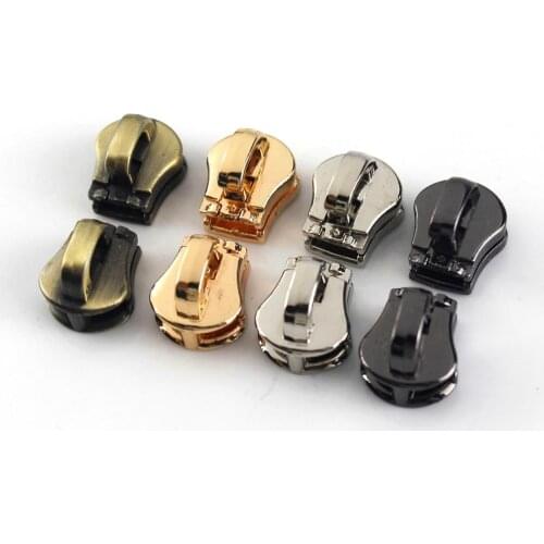 10pcs Metal 5# Zipper For Open-end Jeans Cremalleras Down Coat Jacket Garment Bag Zippers For Sewing