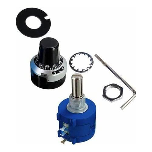3590s Precision Potentiometer Multiturn Resistor Adjustable Resistor With Turns Counting Dial Rotary Encoder Potentiometers Knob