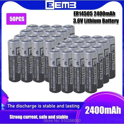 50pcs EEMB ER14505 3.6V 2400mAh energy type KJ237KJ507 identification card water meter battery