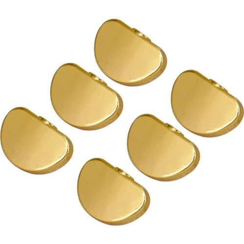 6 Pcs Metal Guitar Tuning Pegs Keys Button Tuners Machine Heads, Premium Zinc Alloy, Gold