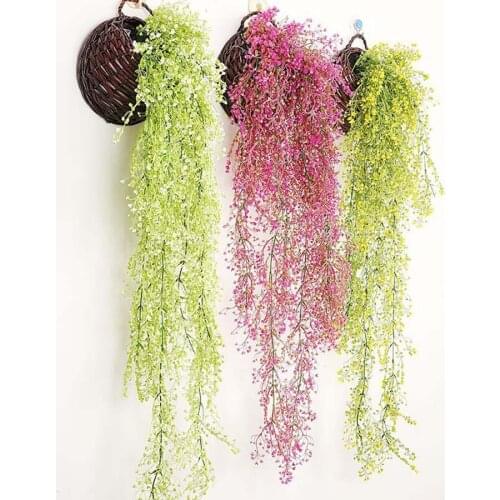 83 CM Artificial Hanging Flower Plant Fake Vine Willow Rattan Flowers Artificial Hanging Plant For Home Garden Wall Decoration