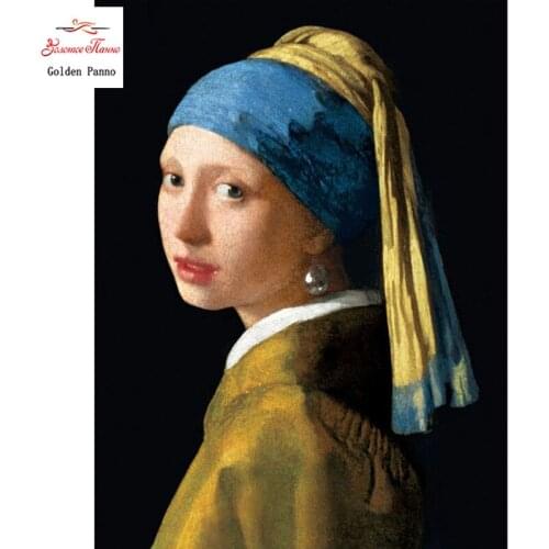 Diamond Painting Full Square 5D Diy Daimond Embroidery Diamant Mosaic Sale Displasy Broderie Diamant Girl with pearl necklace 03