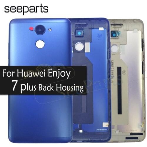 5.5" For Huawei Enjoy 7 Plus/Y7 Prime Back Cover Case Battery Door Housing Replacement For Huawei Enjoy 7 Plus Battery Cover