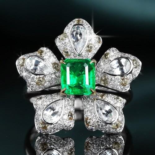 CIZEVA Rings With Diamonds