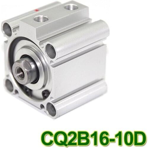 CQ2B16-10D SMC Type CQ2B series 16mm bore 10mm stroke Double Action single rod thin Pneumatic Compact Cylinder high quality