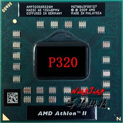 AMD Athlon II Dual-Core Mobile P320 2.1 GHz Dual-Core Dual-Thread CPU Processor AMP320SGR22GM Socket S1