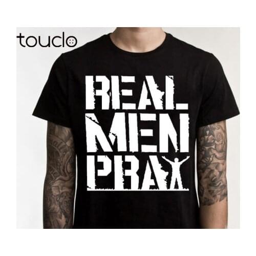 Summer 2019 100% Cotton Army T Shirt Real Men Pray T-Shirt Christian Shirt Jesus Religious Faith Christ printing On Tee Shirts