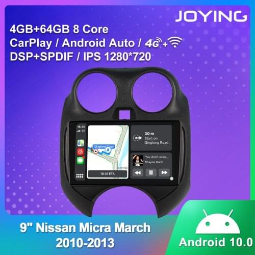 Android 10.0 9 inch head unit car radio 4GB RAM&64GB ROM 1280*720 IPS stereo RDS video player for Nissan Micra March 2010-2013