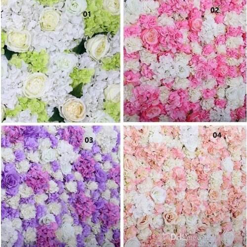 Flower wall Silk rose tracery wall encryption floral background artificial flowers creative wedding stage free shipping