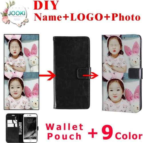 JOOKI on Max Customized DIY Print Photo Phone Leather Cover Case For Samsung Galaxy on Max TPU+PU Leather Flip Case