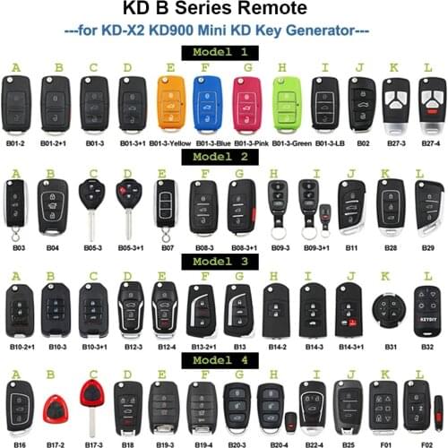 KEYDIY B series B01 B02 B04 B05 B11 B12 B13 B15 B16 B18 B21 B22 B25 B27 B28 B29 B30 B31 Remote Control for KD900 KD-X2 mini KD