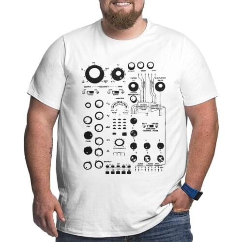 Men Analogue Synthesizer Korg Volca T Shirt Synth Electro Modular Clothing Big Tall Tees Plus Size Big Size Large T-Shirts