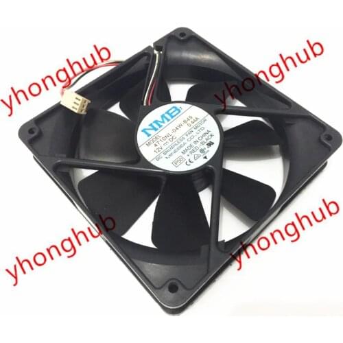 NMB-MAT 4710NL-04W-B49 P50 DC 12V 0.44A 3-wire 120x120x25mm Server Cooling Fan