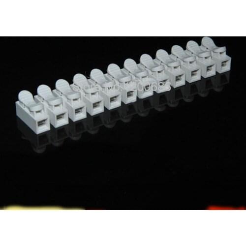 12 p Spring Connector wire with no welding no screws Quick Connector cable clamp Terminal Block 12 Way Easy Fit for led strip