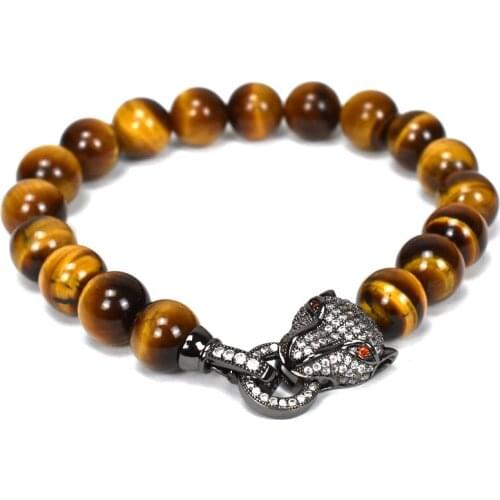 Dropshiping 2018 Hot Trendy Pave lion cross Dumbbell Helmet Buddha Charm Bracelet For Men Women Couple Bangles Jewelry Pulseiras