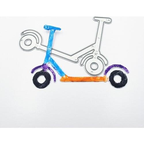 Scooter Carbon Steel Metal Cutting Dies Scrapbooking for Card Making DIY Embossing Cuts New Craft Die