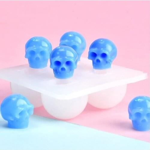 Skull Silicone Mold Resin Epoxy Resin Diy Halloween Theme Jewelry Making Tool