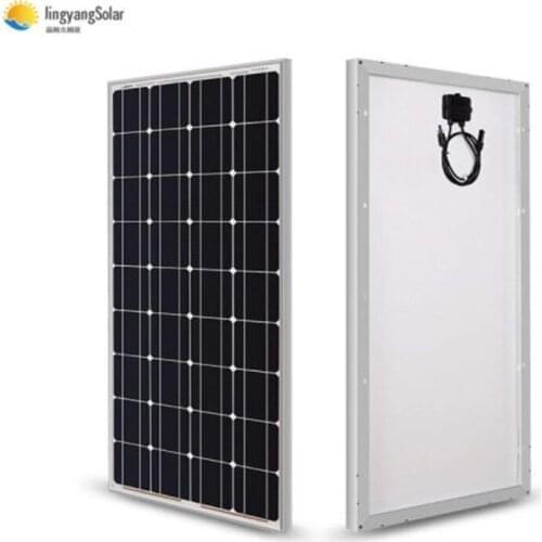 Solar Panel 100w 200w 30MM Thickness Aluminum Frame Glass Solar Panel 100W 36 Cell 12V 18V