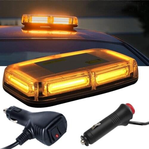 Car Roof Strobe Light 24 LED Flashing Emergency Warning Light Lamp Police Car Fire Truck Roof Flash Light Beacon DC12V