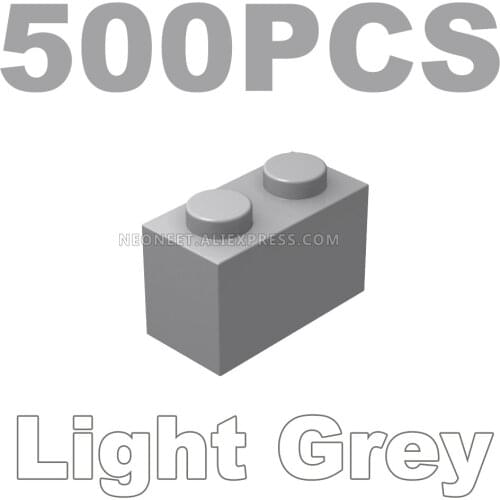 Light Bluish Gray For 3004 93792 1x2 High-tech Changeover Catch Building Blocks Parts MOC DIY Educational Classic Brand Gift Toy