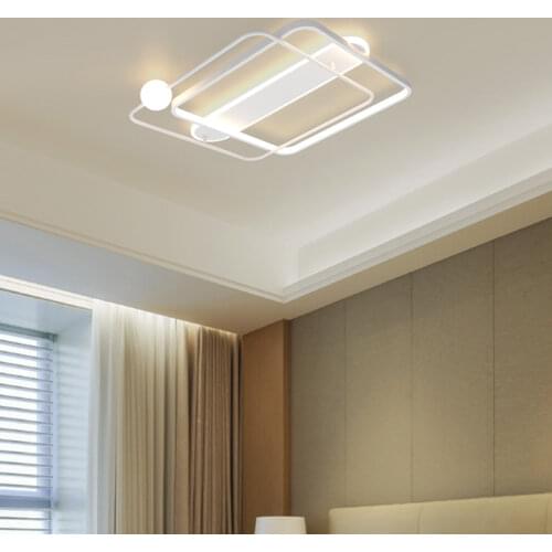 LED Ceiling Light Round Gold Black Frame Indoor Lamps For Kitchen Hallway Decor Living Dining Room Bedroom Bathroom Fixture