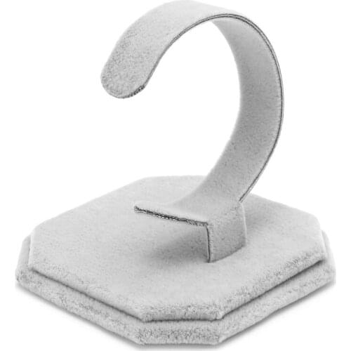 Velvet C Type Design Jewelry Bracelet Bangle Watch Display Rack Stand Holder New T84A