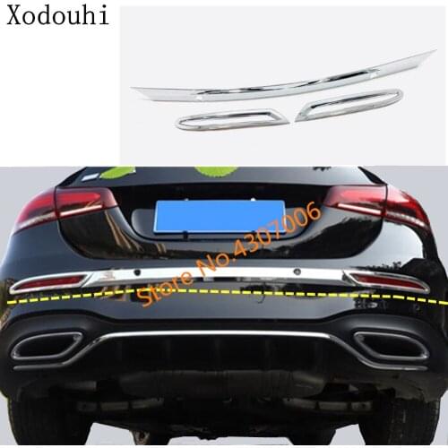 Car styling rear back bumper corner protection trim fog light lamp cover For Mercedes Benz A Class W177 A180 A200 A250 2019 2020