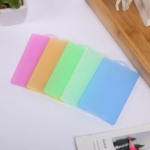 1pc Id Card Holder ID Credit Card Holder Protective Cover School Office Company Supplies