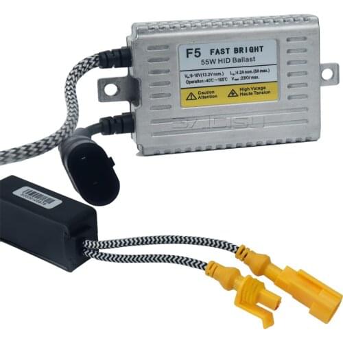 1 pcs 55W Cars Haedlihgts F5 bright Quick Ballast Digital Conversion, hidden reactor 12V/55W