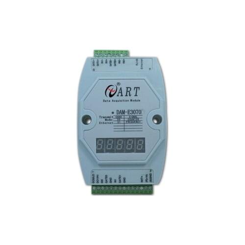 2-channel frequency/counter input module, 32-bit 100KHz, 5-bit LED Display, Ethernet Data Acquisition Din Rail Adam Module
