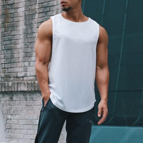 3XL Men Tank Tops Sports Gym Singlets Bodybuilding Sleeveless Shirts Loose Casual Running Biker Vest Tops Plus Size Sleepwear