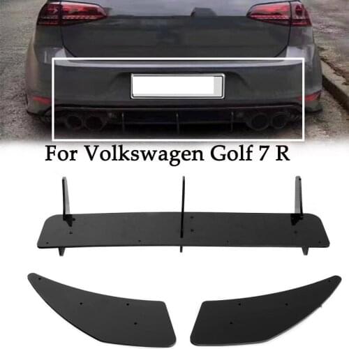 Car Rear Bumper Lip Diffuser Spoiler Splitter Guard Protector For Volkswagen Golf 6R 7R 6GTI 7GTI Rear Side Splitters Lip