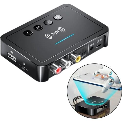 Bluetooth Receiver Tranmitter 5.0 FM Audio Stereo AUX 3.5mm RCA Optical Wireless Bluetooth Adapter Remote Control For TV PC
