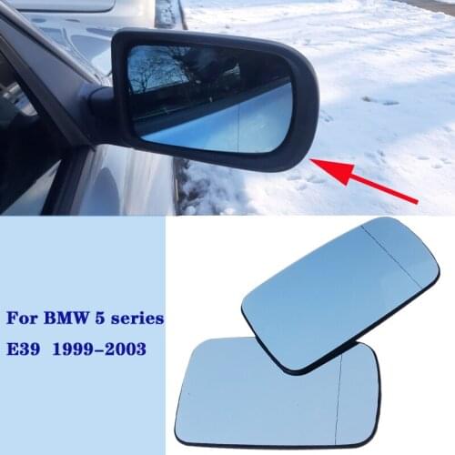 Side Rearview Mirror Glass Heater Heated Anti-fog Defrosting Door Wing Mirror Sheet For BMW5 series E39 1999-2003