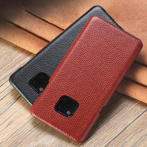 Phone Case For Huawei P20 P30 Mate 10 20 Pro lite case Y6 Y9 P Smart 2019 Litchi Texture Cover For Honor 7X 7A 8X 9 10 Lite