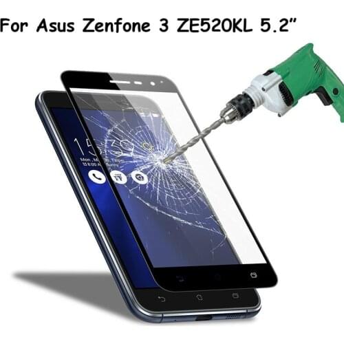 For Asus Zenfone 3 ZE520KL 5.2" Full Cover Tempered Glass Screen Protector Ultra Thin Premium Explosion-proof Protective Film